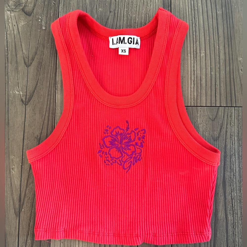 I AM GIA cropped top